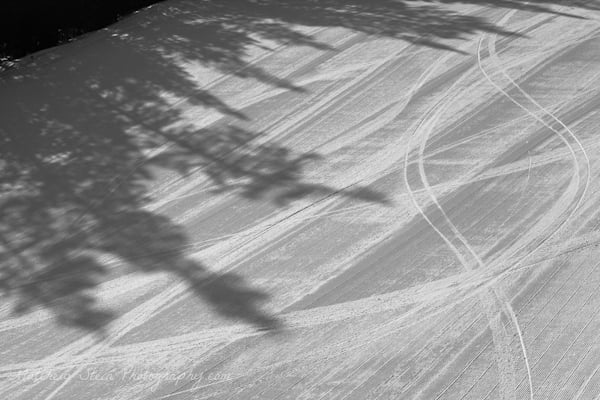 First tracks and shadows on Ajax.