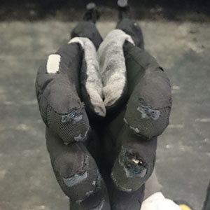 Old gloves