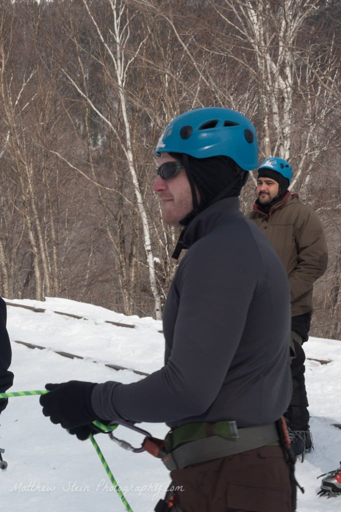 Shayne Greene on belay