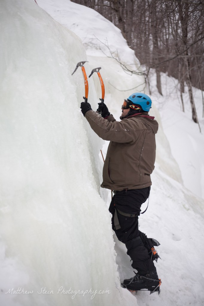 Sam Mallikarjunan hitting the vertical section